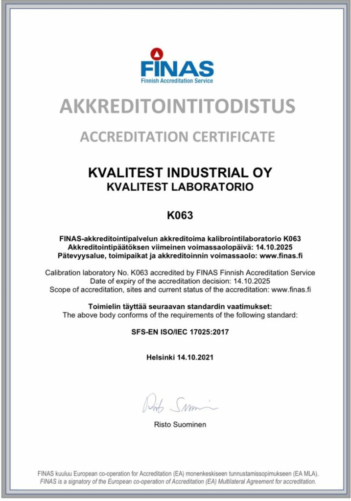 kvalitest ISO 17025