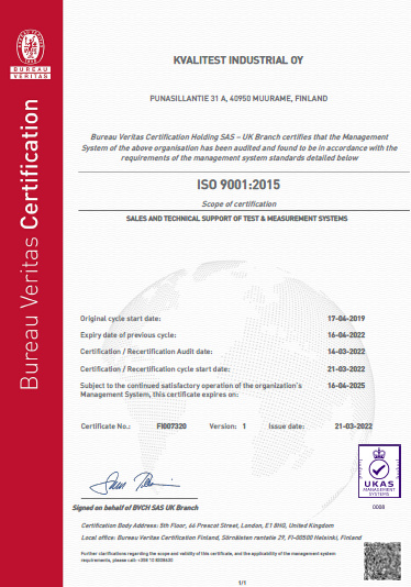 Kvalitest ISO 9001